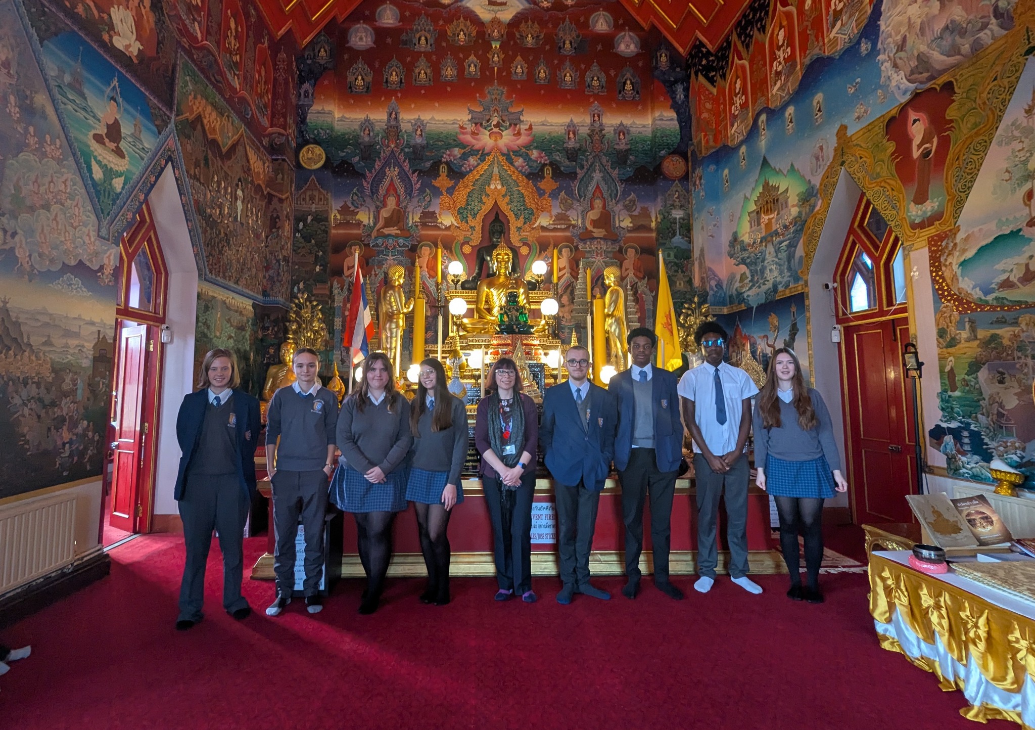 RE trip to Wat Buddhapadia Temple, Wimbledon